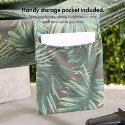 VonHaus Ibiza 2 Person Palm Leaf Double Hammock with Stand - thumbnail 5