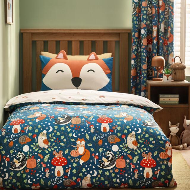 Catherine Lansfield Fox and Woodland Friends Duvet Cover Set - image 1