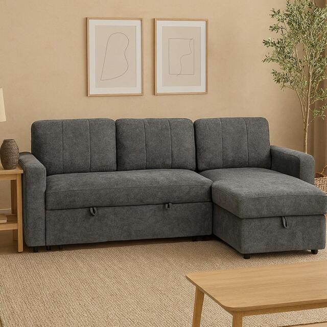 Aspire Nexis Corner Sofa Bed with Storage, Chaise on the - image 1