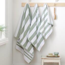 Bianca Reversible Stripe Cotton Towel - thumbnail 4