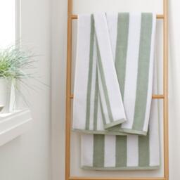 Bianca Reversible Stripe Cotton Towel