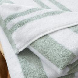 Bianca Reversible Stripe Cotton Towel - thumbnail 2