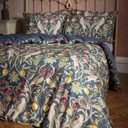 Edinburgh Weavers Liberty Floral Birds Luxury Cotton Duvet Set - thumbnail 2