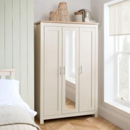 Birlea Highgate 3 Door Wardrobe With Mirror - thumbnail 1