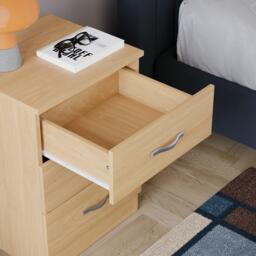 Lassic Vida Designs Riano 3 Drawer Bedside Chest - thumbnail 5