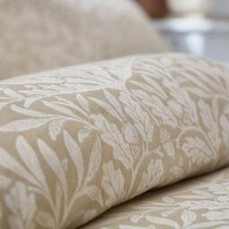 Morris and Co Pure Acorn Jacquard Duvet Cover Linen - thumbnail 3