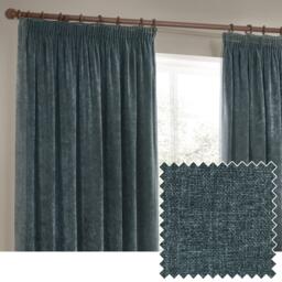 Yard Heavy Chenille Fully Lined Pencil Pleat Curtains