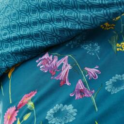 Dreams and Drapes Ingrid Bold Geo Foulard Duvet Cover Set in Teal - thumbnail 3