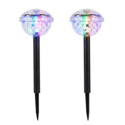 Streetwize Pair of Solar Disco Stake LED Lights - thumbnail 2