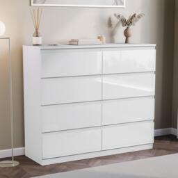Lassic Glinton High Gloss 8 Drawer Chest - thumbnail 1