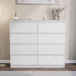 Lassic Glinton High Gloss 8 Drawer Chest - thumbnail 3