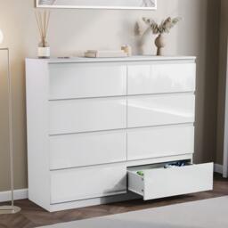 Lassic Glinton High Gloss 8 Drawer Chest - thumbnail 4