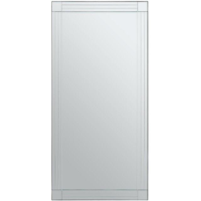 Interiors by Premier Sana Rectangular Wall Mirror with Linear Detail - image 1