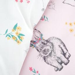 Catherine Lansfield Bunny Tails Ditsy Flowers Duvet Cover Set - thumbnail 4