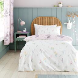 Catherine Lansfield Bunny Tails Ditsy Flowers Duvet Cover Set - thumbnail 2