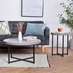 VonHaus VonHaus Concrete Look Coffee Table for Living Room - thumbnail 6