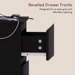 Lassic Denver 2 Drawer L Bedside Chest With Power Outlet - thumbnail 6