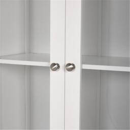 Kabinet UK Modern Tall Glass Door Cabinet - thumbnail 6