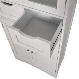 Kabinet UK Modern Tall Glass Door Cabinet - thumbnail 4