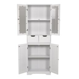 Kabinet UK Modern Tall Glass Door Cabinet - thumbnail 3