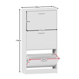 Lassic Vida Designs 3 Drawer Shoe Cabinet - thumbnail 2