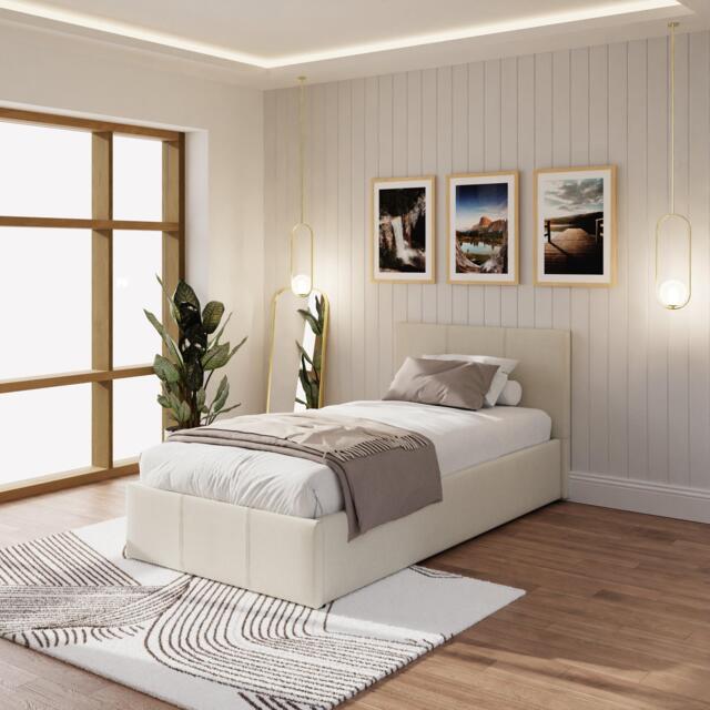 GFW Side Lift Ottoman 90Cm Natural - image 1