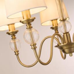 Lighting Collection 5 Light Glass Balls Ceiling Pendant - thumbnail 4