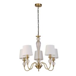 Lighting Collection 5 Light Glass Balls Ceiling Pendant - thumbnail 3