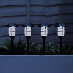 Streetwize Solar Stake Light Bright White Glow - 4-Pack - thumbnail 4