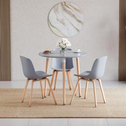 Lassic Vida Designs Batley 3 Seater Round Dining Table - thumbnail 3