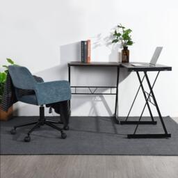 FurnitureR L-Shaped Corner Computer Desk Office Workstation with Steel Frame - thumbnail 2