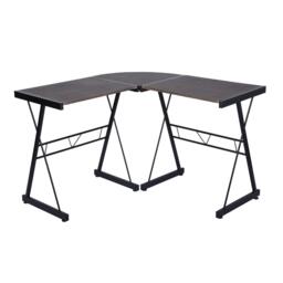 FurnitureR L-Shaped Corner Computer Desk Office Workstation with Steel Frame - thumbnail 5