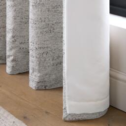 Catherine Lansfield Chunky Boucle Lined Eyelet Curtains - thumbnail 4
