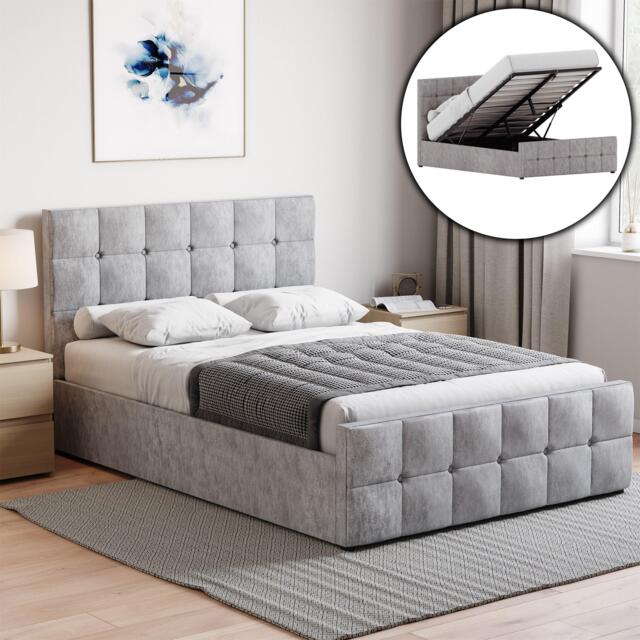 Lassic Vida Designs Valentina Double Ottoman Bed UKFR
