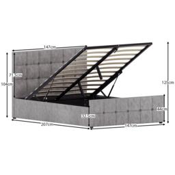 Lassic Vida Designs Valentina Double Ottoman Bed UKFR - thumbnail 2