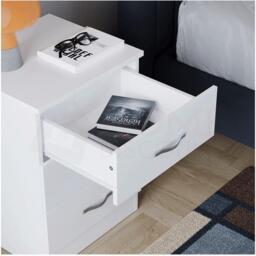 Lassic Vida Designs Riano 3 Drawer Bedside Chest - thumbnail 7