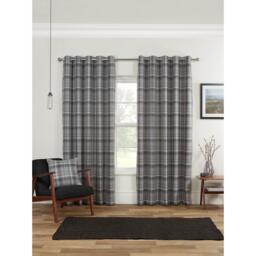 Sundour Carnoustie Tartan Eyelet Curtains - thumbnail 1