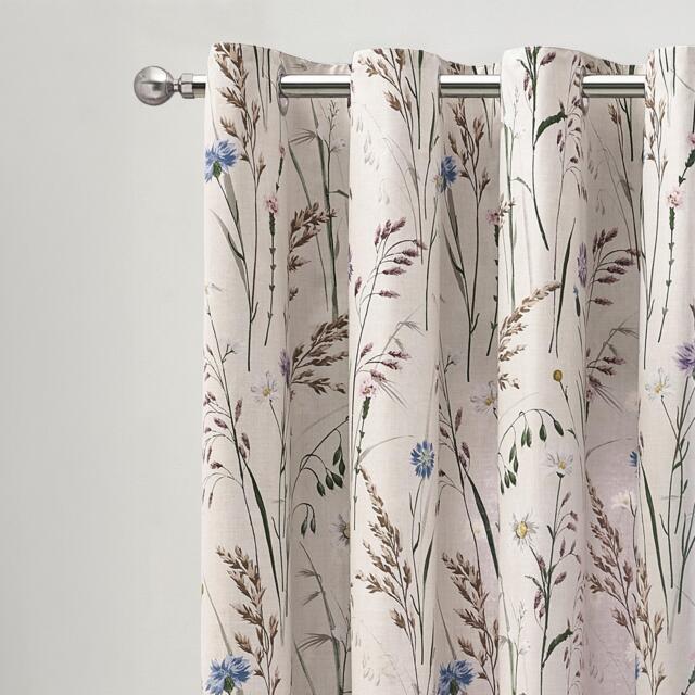 Catherine Lansfield Grasmere Floral Fully Reversible Eyelet Curtains - image 1