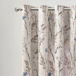 Catherine Lansfield Grasmere Floral Fully Reversible Eyelet Curtains - thumbnail 1
