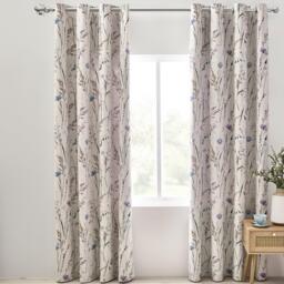Catherine Lansfield Grasmere Floral Fully Reversible Eyelet Curtains - thumbnail 3