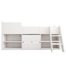 Urban Meuble Space-Saving Bed with Storage White Modern Design - thumbnail 5
