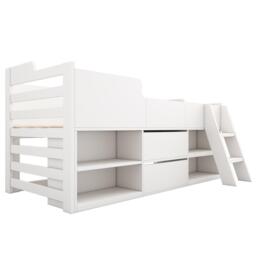 Urban Meuble Space-Saving Bed with Storage White Modern Design - thumbnail 6