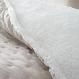 Catherine Lansfield Cosy Nori Soft Sherpa Duvet Cover Set - thumbnail 3