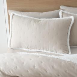 Catherine Lansfield Cosy Nori Soft Sherpa Duvet Cover Set - thumbnail 2
