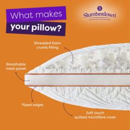Slumberdown Memory Luxe Firm Support Pillow - thumbnail 8