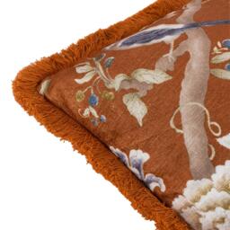 Sanderson Porcelain Garden Chenille Feather Filled Cushion - thumbnail 5