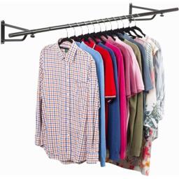 House of Home 6ft Wall Mounted Garment Rail - thumbnail 1