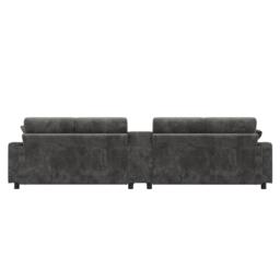 Urban Meuble Corduroy Sectional Sofa with Storage Ottomans - thumbnail 8