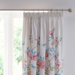 Dreams and Drapes Amelle Floral Pencil Pleat Curtains with Tie backs - thumbnail 3
