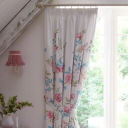 Dreams and Drapes Amelle Floral Pencil Pleat Curtains with Tie backs - thumbnail 4